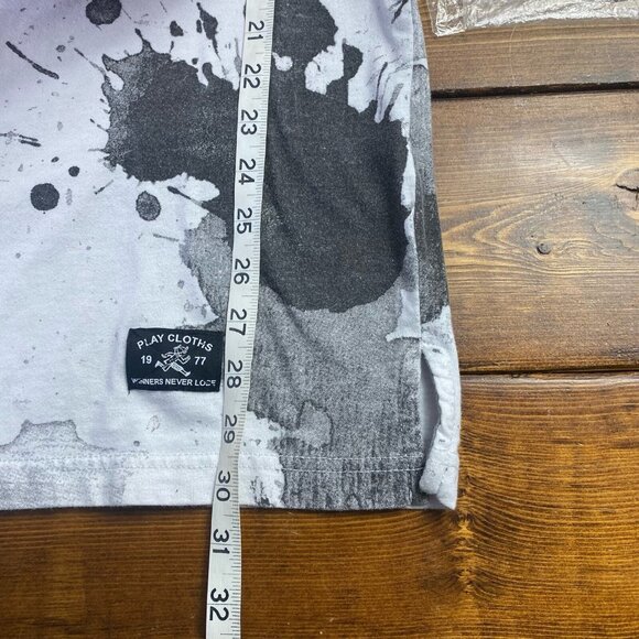 Play Cloths Our Gang T-Shirt Men's 2XL Ink Splatter White Black Red Emblem - Picture 8 of 9